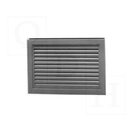 Air Louvers 800A1-24X18-BZ Metal Door Louver with Inverted Y Blades Selfattaching Powder Coat Bronze 800A12418BZ